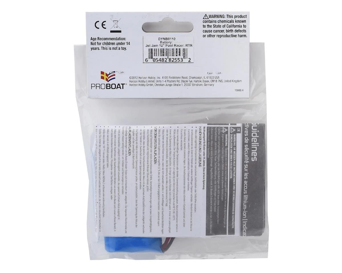 Dynamite Jet Jam Pool Racer 2S Li-Ion Battery (7.4V/1500mAh) 2 Dynamite Jet Jam Pool Racer 2S Li-Ion Battery (7.4V/1500mAh) - Image 2