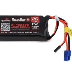 Dynamite 2S 15C LiPo Battery w/EC3 & JR Connector (7.4V/5200mAh)