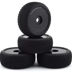 Firebrand RC Alpha Dog RTX Pre-Mounted 1/8 Buggy Tires (4) (Black) w/12mm Hex