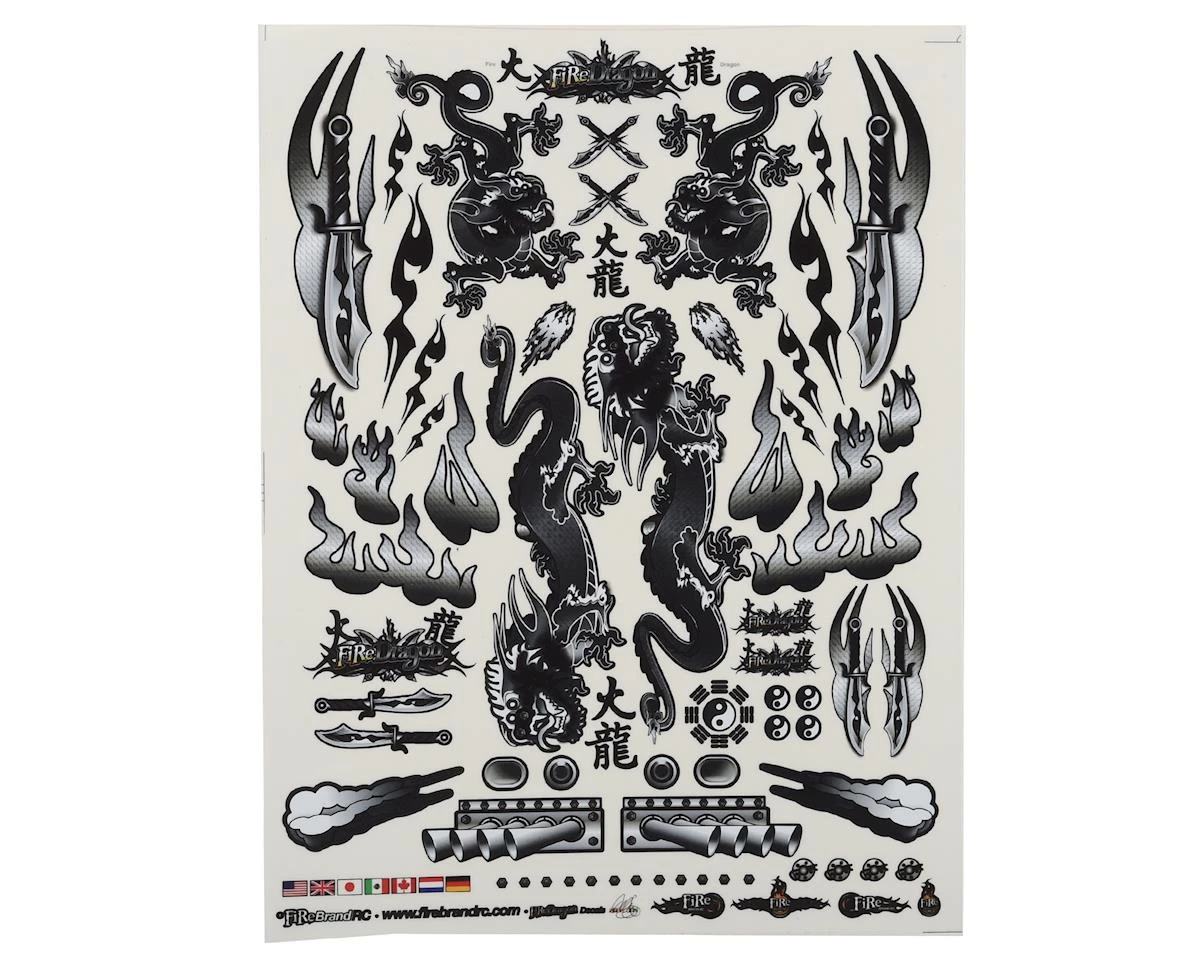 Firebrand RC Concept Dragon Decal (Black) (8.5x11") 1 Firebrand RC Concept Dragon Decal (Black) (8.5x11")