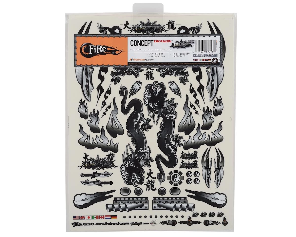 Firebrand RC Concept Dragon Decal (Black) (8.5x11") 2 Firebrand RC Concept Dragon Decal (Black) (8.5x11") - Image 2