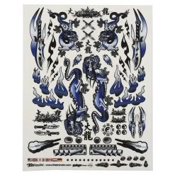 Firebrand RC Concept Dragon Decal (Blue) (8.5x11")