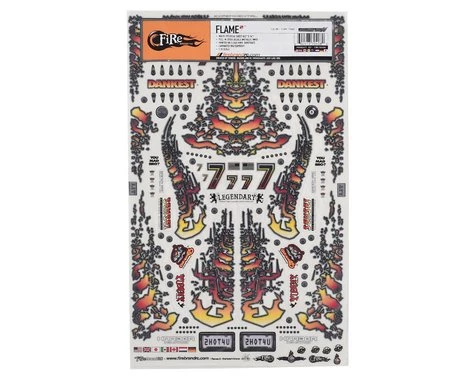 Firebrand RC Flames 2 Decal Sheet (Blue) (8.5x14") 1 Firebrand RC Flames 2 Decal Sheet (Blue) (8.5x14")
