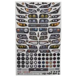 Firebrand RC Headlights Multi-Fit Decal Sheet (8.5x14")