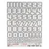 Firebrand RC Numb3Rs 2 Liberty Decal Set (White w/Black Outlines)