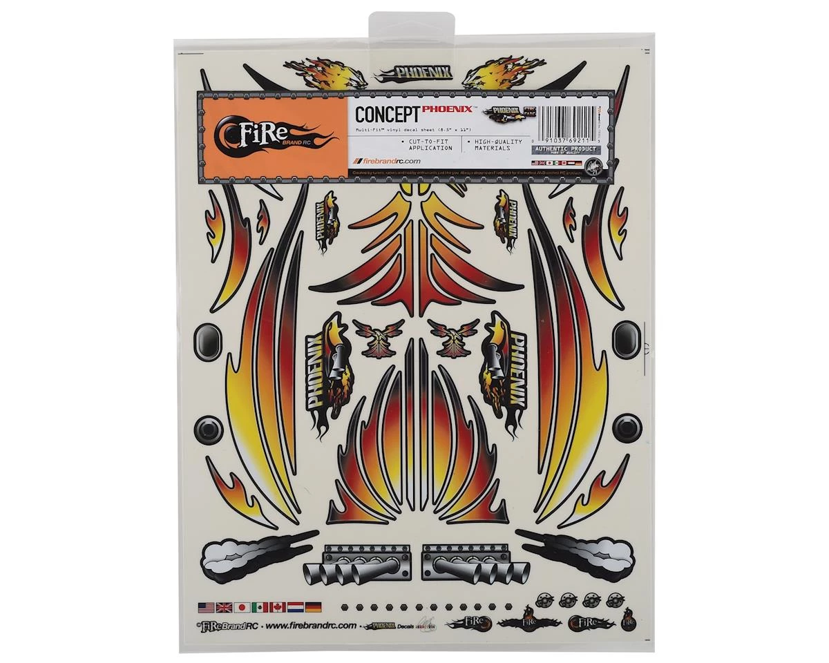 Firebrand RC Concept Phoenix Decal (Orange) (8.5x11") 2 Firebrand RC Concept Phoenix Decal (Orange) (8.5x11") - Image 2