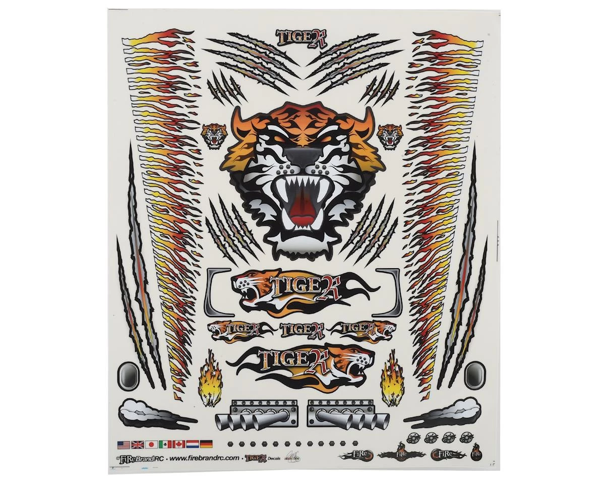 Firebrand RC Concept Tiger Decal (Orange) (8.5x11") 1 Firebrand RC Concept Tiger Decal (Orange) (8.5x11")