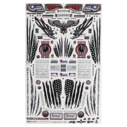 Firebrand RC Americana Decal Set (Black w/Silver Outlines)