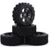 Firebrand RC SnakeEye RXG3 Gymkhana Pre-Mounted Rally Tires (4) (Black) w/.50 Cal Tires, 12mm Hex & 3mm Offset