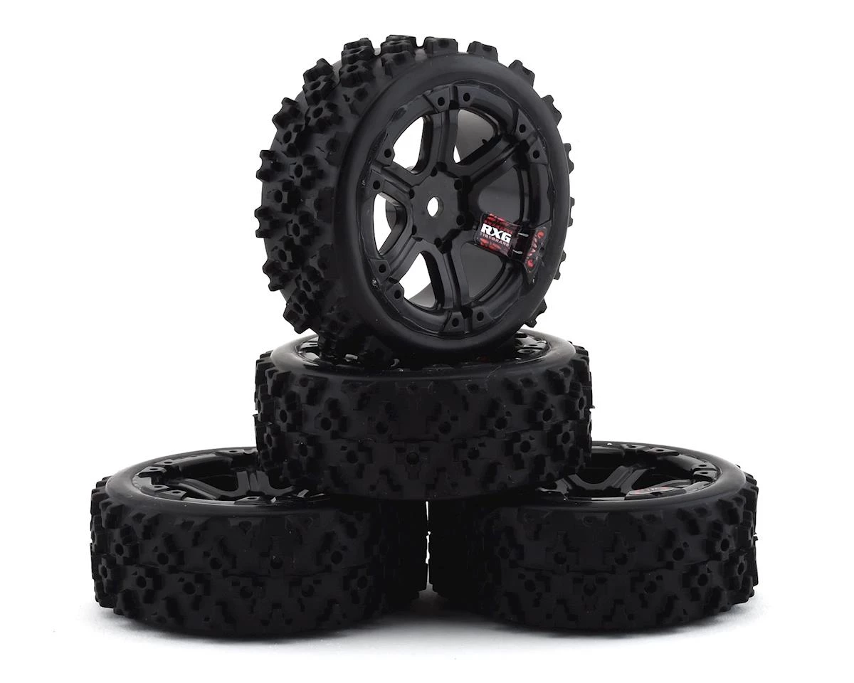 Firebrand RC SnakeEye RXG3 Gymkhana Pre-Mounted Rally Tires (4) (Black) w/.50 Cal Tires, 12mm Hex & 3mm Offset 1 Firebrand RC SnakeEye RXG3 Gymkhana Pre-Mounted Rally Tires (4) (Black) w/.50 Cal Tires, 12mm Hex & 3mm Offset