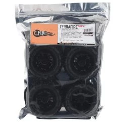 Firebrand RC Terrafire MTX Pre-Mounted Off Road Tires (4) (Black) w/12mm Hex -Cheap Dynamite Store fbr1terrafi028 2