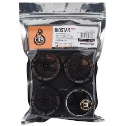 Firebrand RC Biostar XD3 0° Pre-Mounted Drift Tires (4) (Smoke Chrome) w/Blades Tires, 12mm Hex & 3mm Offset -Cheap Dynamite Store fbr1whebio737 2
