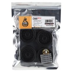 Firebrand RC Char RT3 Pre-Mounted Drift Tires (4) (Black) w/Fang Tires, 12mm Hex & 3mm Offset -Cheap Dynamite Store fbr1whechr221 2