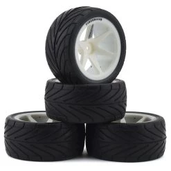 Firebrand RC Neo RT Wide 2.2 Pre-Mounted On-Road Tires (4) (White)