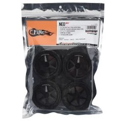 Firebrand RC Neo RT 2.2 Pre-Mounted On-Road Tires (4) (Black) w/Scorpion Wheels & 12mm Hex -Cheap Dynamite Store fbr1wheneo992 2