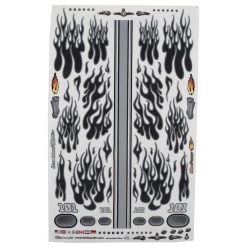 Firebrand RC Flames Galaxy Black Decal Sheet (Black) (8.5x14")
